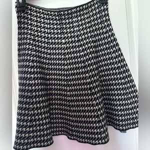 Max Studio Gingham Print Knit Skirt